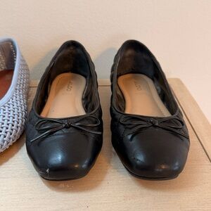 Aldo Black Bow Ballet Flats